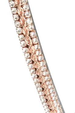 Horze Nancy Stirnriemen Mit Kristallen Und Flechtdetail -Pferdebedarf Discounter 10170 BL RGO 3