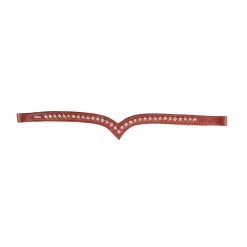 Karlslund Browband 1 Row Crystals -Pferdebedarf Discounter 10205 BR WH 1