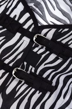 Horze Defender Fliegendecke Mit Festem Halsteil -Pferdebedarf Discounter 24844 zebra 02