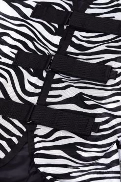 Horze Defender Fliegendecke Mit Festem Halsteil -Pferdebedarf Discounter 24844 zebra 03