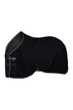 B Vertigo Arendal Wolldecke Mit Goldenem Streifen