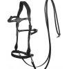 FRA Dandy Sidepull (System 3) Leather, W/ Leather Clip Reins