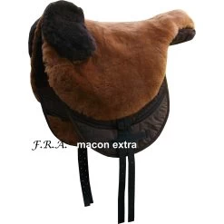 FRA Macon Extra Lammfellreitpad Mit Pauschen, M -Pferdebedarf Discounter 322956 BR DBR 1