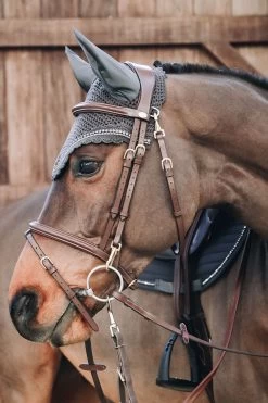 Kentucky Horsewear Stone & Pearl Soundless Fliegenhaube Lang -Pferdebedarf Discounter 329944 G 2