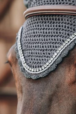 Kentucky Horsewear Stone & Pearl Soundless Fliegenhaube Lang -Pferdebedarf Discounter 329944 G 3