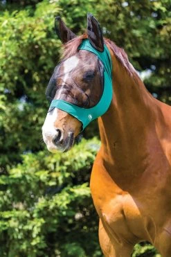 Weatherbeeta Deluxe Stretch Fliegenmaske Mit Ohren -Pferdebedarf Discounter 338282 HGR BL 1