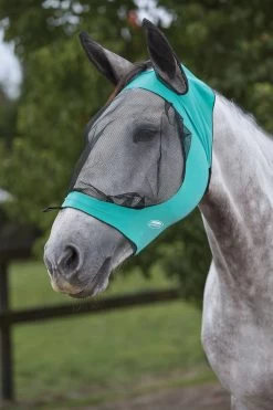 Weatherbeeta Deluxe Stretch Fliegenmaske Mit Ohren -Pferdebedarf Discounter 338282 TUB BL 1